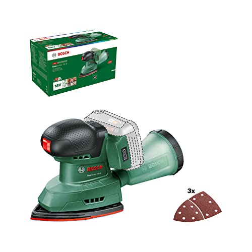 Bosch Home and Garden Bosch Akku-Multischleifer EasySander 18V-8 (Ohne Akku; 18 Volt System; für die DIY-Holzbearbeitung; 3x Schleifblätter; im Karton) von Bosch Home and Garden