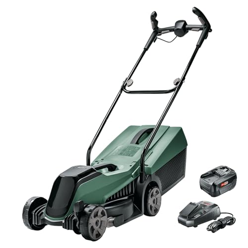 Bosch Home and Garden Akku-Rasenmäher CityMower 18 (18 Volt, 1 Akku 4,0 Ah, Schnittbreite: 32 cm, Rasenflächen bis 300 m², im Karton) von Bosch Home and Garden