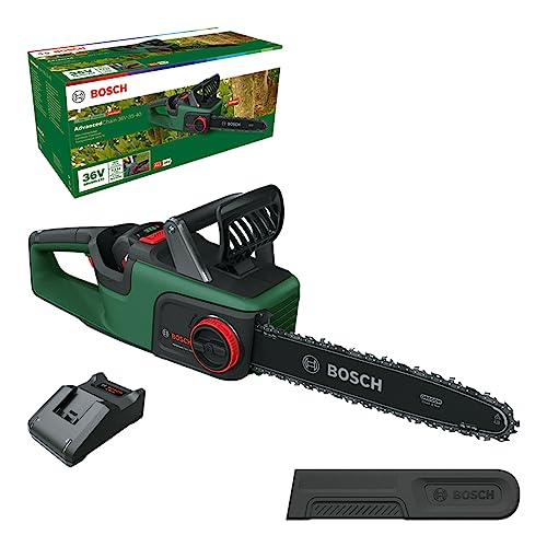 Bosch Home and Garden Bosch Akku-Kettensäge AdvancedChain 36V-35-40 (zum Schneiden durch härtestes Hartholz; 36-Volt-System; Kettengeschwindigkeit: 14 m/s; 1 x 2,0-Ah-Akku und Ladegerät) von Bosch Home and Garden