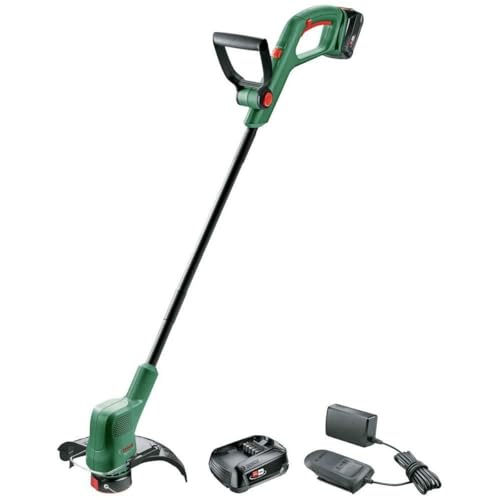 Bosch Akku-Rasentrimmer EasyGrassCut 18V-260 (zum Trimmen deines Rasens, 18-Volt-System, Schnittkreisdurchmesser: 26 cm, Set) von Bosch Home and Garden