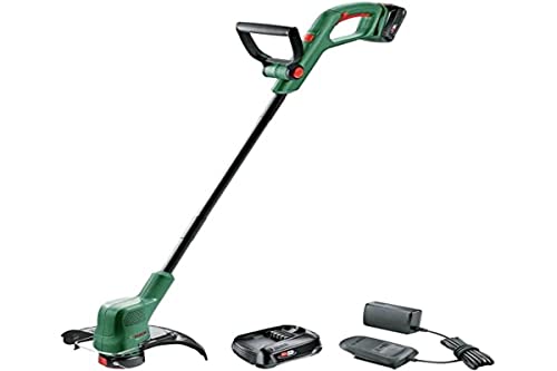 Bosch Akku-Rasentrimmer EasyGrassCut 18V-260 (zum Trimmen deines Rasens, 18-Volt-System, Schnittkreisdurchmesser: 26 cm, Set) von Bosch Home and Garden