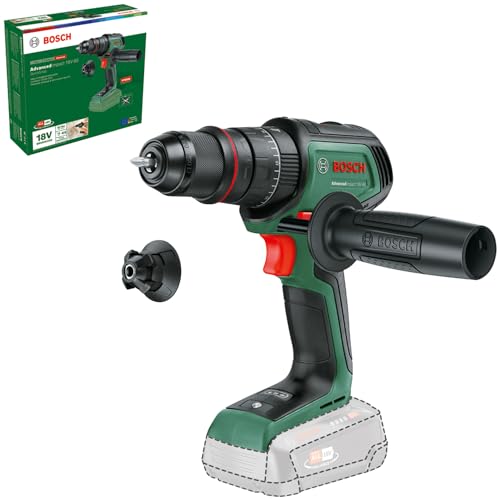 Bosch Akku-Schlagbohrschrauber AdvancedImpact 18V-80 QuickSnap (zum Bohren und Schrauben; 18V System; bürstenlos; 82 Nm; 13-mm-Bohrfutter; Zusatzhandgriff; ohne Akku) von Bosch