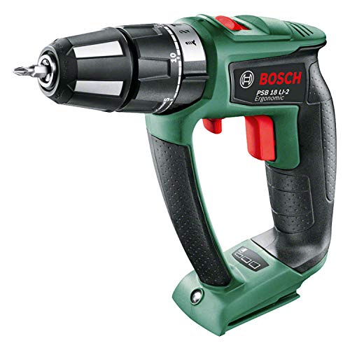 Bosch Home and Garden Bosch Akku Schlagbohrschrauber PSB 18 LI-2 Ergonomic (ohne Akku, 18 Volt System, bürstenloser Motor, im Karton) von Bosch Home and Garden