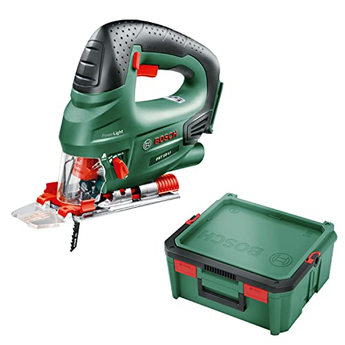 Bosch Akku Stichsäge PST 18 LI (ohne Akku, 18 Volt System, im Karton) + Bosch SystemBox (Größe S, leer, im Karton) von Bosch Home and Garden