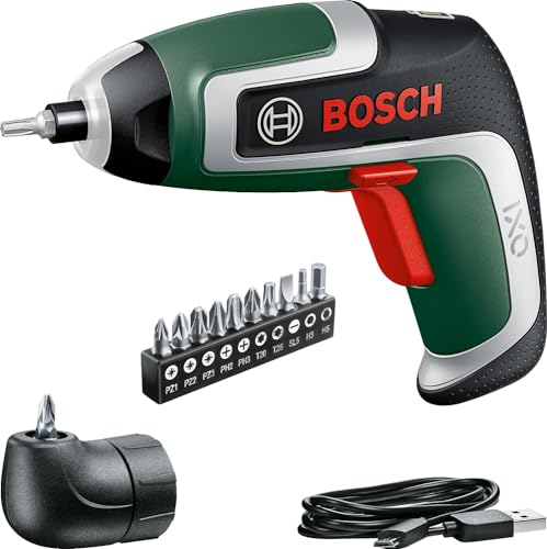 Bosch Home and Garden Bosch Akkuschrauber IXO (7. Generation; 3,6V; 2,0Ah; 5,5Nm; Set inkl. Winkel-Aufsatz; mit Mikro-USB-Kabel; schraubt bis zu 190 Schrauben; in Kartonbox) von Bosch Home and Garden