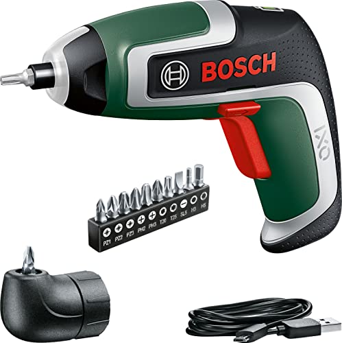 Bosch Home and Garden Bosch Akkuschrauber IXO (7. Generation; 3,6V; 2,0Ah; 5,5Nm; Set inkl. Winkel-Aufsatz; mit Mikro-USB-Kabel; schraubt bis zu 190 Schrauben; in Kartonbox) von Bosch Home and Garden