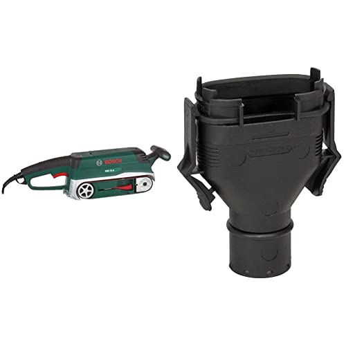 Bosch Bandschleifer PBS 75 A, 1 Schleifband K 80 (710 W, Schleiffläche 76 x 165 mm, Bandabmessung 75 x 533 mm) + 1x Adapter für Staubbeutel für Exzenter-, Schwing- und Multischleifer von Bosch Home and Garden