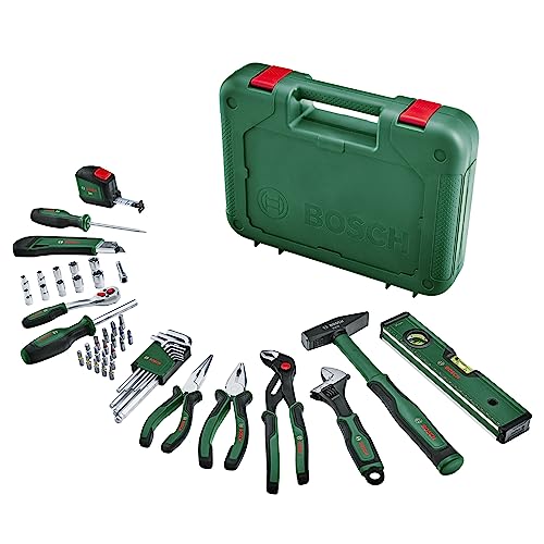 Bosch Home and Garden Bosch Handwerkzeug-Set Advanced, 52-teilig (Set mit hochwertigen Werkzeugen für erfahrene Heimwerker; lange Lebensdauer; hochwertige Materialien; ergonomisches Design) von Bosch Home and Garden