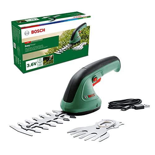 Bosch Grasschere/Heckenschere EasyShear (integrierter 3,6 V Akku, Akkulaufzeit: 40 min, Messerlänge: 12 cm (Strauch) / 8 cm (Gras), im Karton) von Bosch Home and Garden