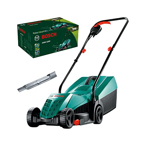 Bosch Rasenmäher ARM 3200 (1200 W, Schnittbreite: 32 cm, mit zusätzlichem Messer inklusive, im Karton) – Amazon Edition von Bosch Home and Garden