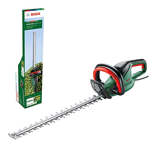 Bosch Heckenschere UniversalHedgeCut 60 (480 Watt, Messerlänge: 60 cm, für mittelgroße Hecken, Messerabstand: 30 mm, im Karton) von Bosch