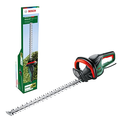 Bosch Heckenschere AdvancedHedgeCut 65 (500 Watt, Messerlänge: 65 cm, für große Hecken, Messerabstand: 34 mm, im Karton) von Bosch Home and Garden