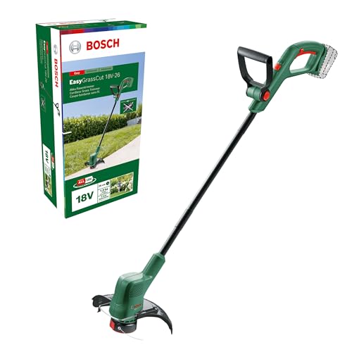 Bosch Akku Rasentrimmer EasyGrassCut 18V-26 (ohne Akku, 18 Volt Power for all System, Schnittkreisdurchmesser: 26 cm, im Karton) von Bosch Home and Garden