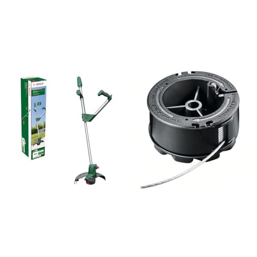 Bosch Home and Garden 06008C1D04 Bosch Rasentrimmer UniversalGrassCut 18V-26 (ohne Akku, Schnittkreisdurchmesser: 26 cm) & Bosch Fadenspule UniversalGrassCut (Länge: 6m, Dicke: 1.6mm) von Bosch Home and Garden