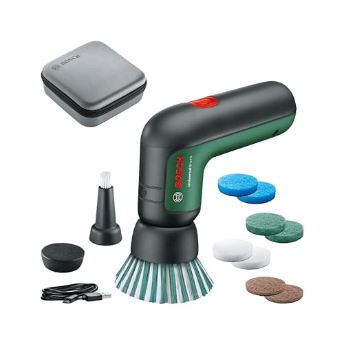 Bosch Elektro-Reinigungsbürsten-Set UniversalBrush (für Badezimmer Fliesen, Küchenherd, Pfannen, Töpfe und mehr; 10 Reinigungsaufsätze enthalten; 3,6 V integrierter Akku; Micro-USB-Kabel; in Tasche) Bosch Elektro-Reinigungsbürsten-Set UniversalBrush (für Badezimmer Fliesen, Küchenherd, Pfannen, Töpfe und mehr; 10 Reinigungsaufsätze enthalten; 3,6 V integrierter Akku; Micro-USB-Kabel; in Tasche) von Bosch