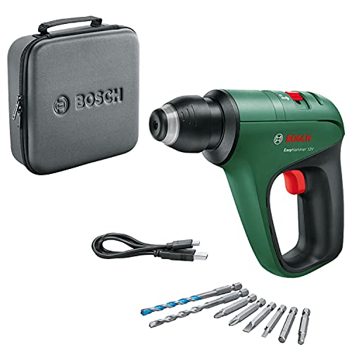 Bosch Home and Garden Bosch Akku Bohrhammer EasyHammer 12V (mit integriertem 12-V-Akku, zum Schrauben, Bohren und Schlagbohren, in Softbag) von Bosch Home and Garden