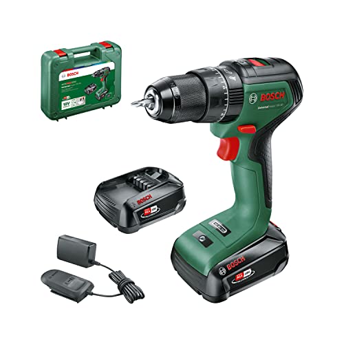 Bosch Akku Schlagbohrschrauber UniversalImpact 18V-60 (2 Akku, 18 Volt System, im Koffer) von Bosch