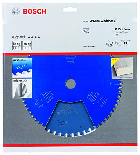 Bosch Accessories Bosch Professional 1x Kreissägeblatt Expert for Sandwich Panel (Sandwich-Paneele, Sägeblatt Ø 230 x 30 x 2 mm, Zähne 48, Zubehör Kreissäge) von Bosch Accessories