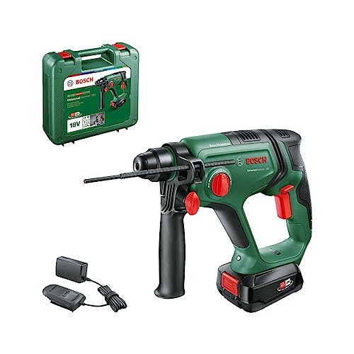 Bosch Home and Garden Akku-Bohrschrauber UniversalHammer 18V (1x Akku 2,5 Ah, 18 Volt System, zum Bohren, Hammerbohren, Meißeln und Schrauben, im Koffer) von Bosch Home and Garden