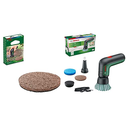 Bosch Home and Garden Akku Reinigungsbürste UniversalBrush (integrierter 3,6-V-Akku) & Hochleistungspad, scheuernd für Akku Reinigungsbürste UniversalBrush (3 Stück enthalten, im Karton) von Bosch Home and Garden