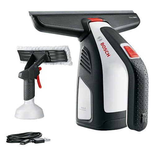 Bosch Home and Garden Bosch Akku Fenstersauger GlassVAC Solo Plus (2,0 Ah, 3,6 Volt, im Karton), Schwarz/weiß von Bosch Home and Garden