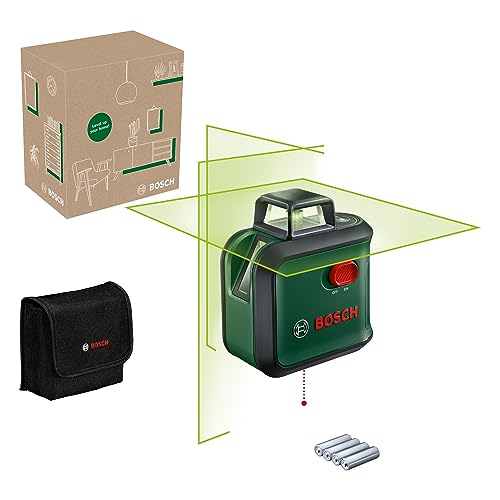 Bosch Kreuzlinienlaser AdvancedLevel 360 (3 Laserlinien inkl. 360° zum Ausrichten im ganzen Raum, im E-Commerce Karton) von Bosch Home and Garden