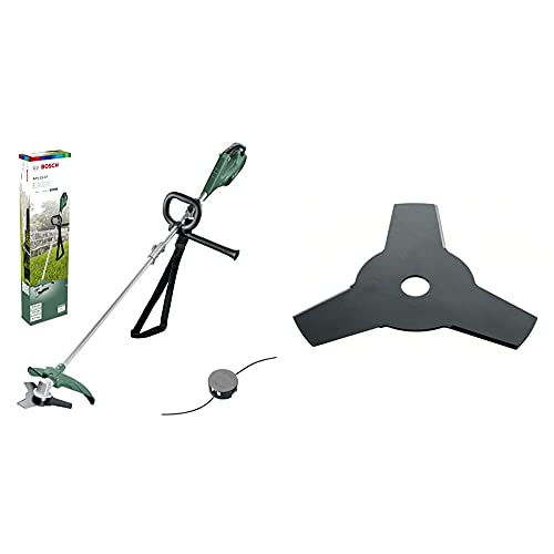 Bosch Motorsense AFS 23-37 (SchnittkreisØ: 23 cm (Messer), 37 cm (Faden), FadenØ: 3,5 mm, im Karton) + Freischneider-Klinge von Bosch Home and Garden