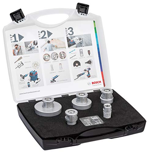 Bosch Professional 5 tlg. Diamanttrockenbohrer Dry Speed Best for Ceramic Set (für Keramik, Zubehör Winkelschleifer) von Bosch Accessories