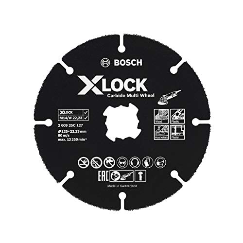 Bosch Accessories Trennscheibe Carbide Multi Wheel (für Holz, Kunststoff, Trockenbauwände, Kupferrohr, X-LOCK, Ø 125 mm, Bohrung Ø 22,23 mm, Zubehör Winkelschleifer) von Bosch Accessories