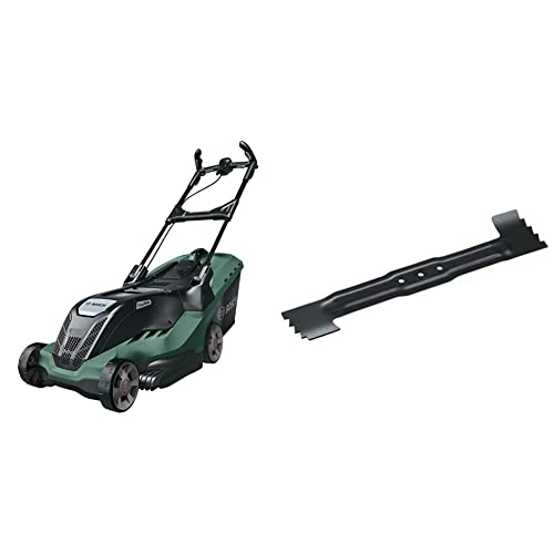 Bosch Rasenmäher AdvancedRotak 650 (1700 Watt, Schnittbreite: 40 cm, Rasenflächen bis 650 m², im Karton) & Ersatzmesser Leaf Collect für Rotak 40 von Bosch Home and Garden