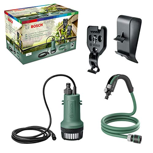 Bosch Home and Garden Bosch GardenPump 18 Erweiterungsset für Tauchwasserpumpe (mit Wand- und Tankanschlüssen und 2,5 m Gartenschlauch, in Kartonverpackung) von Bosch Home and Garden