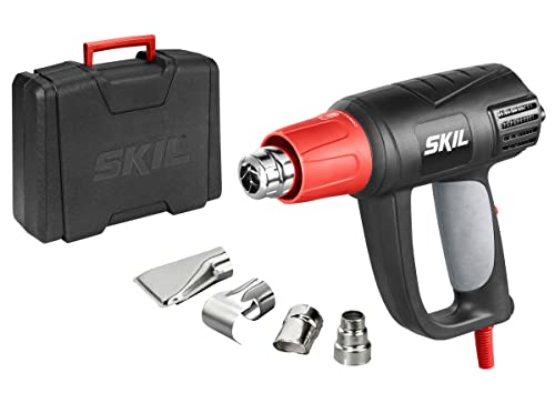 Skil Heißluftpistole 8004 AA (2.000W, LCD Temperatureinstellung, 4 tlg. Zubehörset, mit Koffer) von SKIL