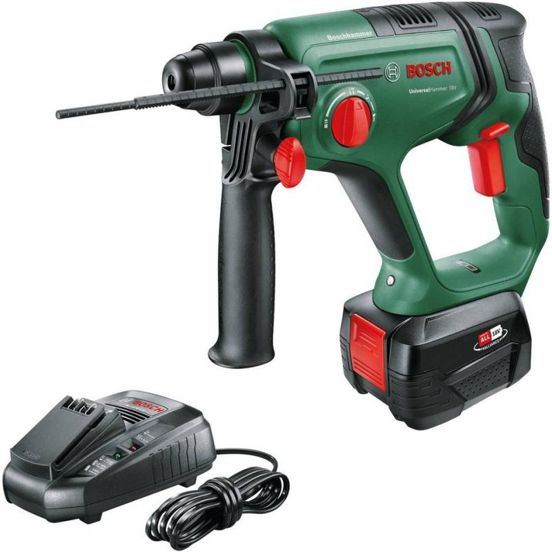 Bosch Home & Garden Akku-Bohrhammer UniversalHammer, mit Akku 18V/4,0Ah und Ladegerät AL 1 von Bosch Home & Garden