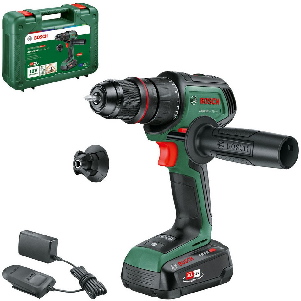 Bosch Home & Garden Akku-Bohrschrauber »AdvancedDrill 18V-80 QuickSnap«, Inkl. 1x Akku PBA 18V 2,5Ah und Ladegerät Bosch Home & Garden Akku-Bohrschrauber »AdvancedDrill 18V-80 QuickSnap«, Inkl. 1x Akku PBA 18V 2,5Ah und Ladegerät von Bosch Home & Garden