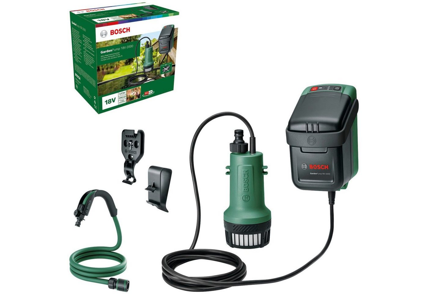 Bosch Home & Garden Akku-Gartenpumpe GardenPump 18V-2000, ohne Akku von Bosch Home & Garden