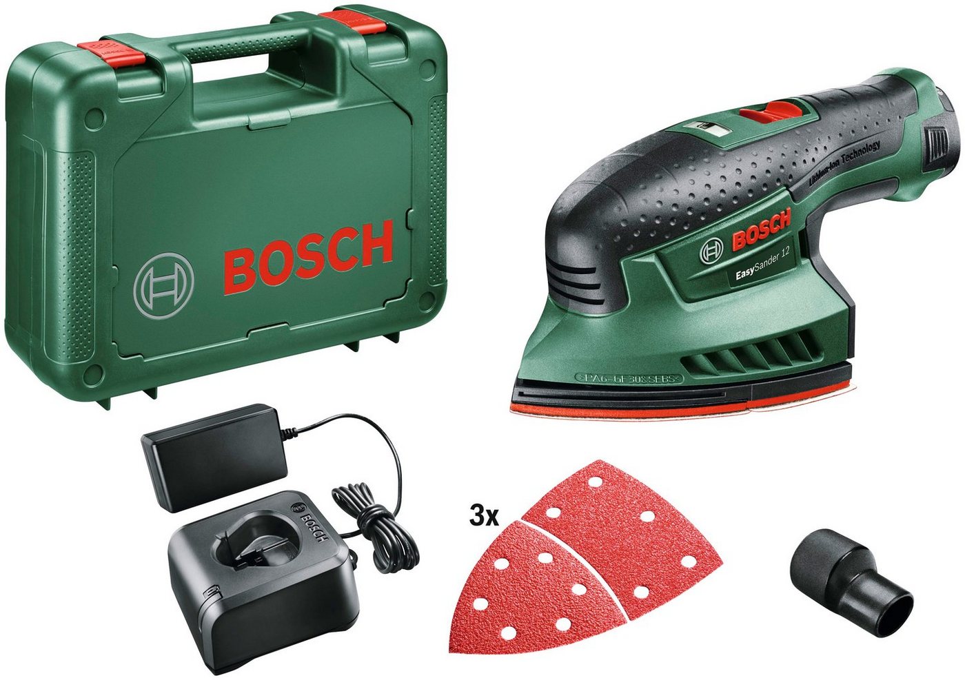 Bosch Home & Garden Akku-Multischleifer EasySander 12, 22000 U/min, mit Akku 12V/2,0 Ah und Ladegerät Bosch Home & Garden Akku-Multischleifer EasySander 12, 22000 U/min, mit Akku 12V/2,0 Ah und Ladegerät von Bosch Home & Garden