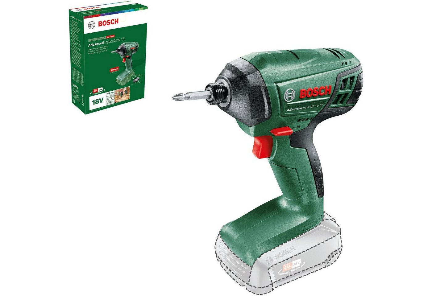 Bosch Home & Garden Akku-Schlagbohrmaschine AdvancedImpactDrive 18 - solo, ohne Akku und Ladegerät von Bosch Home & Garden