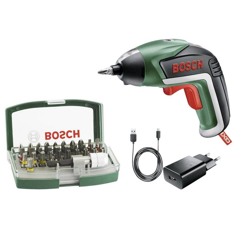 Bosch Home & Garden Akku-Schrauber Akkuschrauber + Bit-Set 32tlg, inkl. Akku, mit Zubehör von Bosch Home & Garden