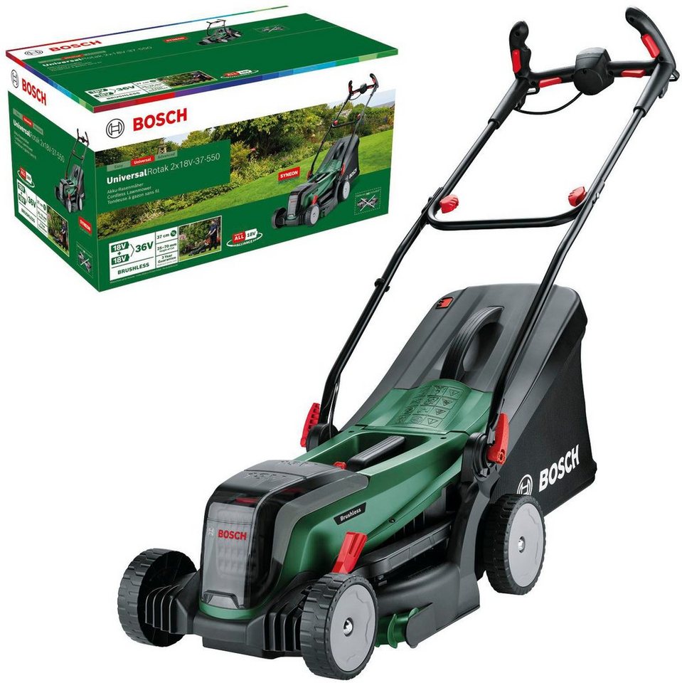 Bosch Home & Garden Akkurasenmäher UniversalRotak 2x18V-37-550, 37 cm Schnittbreite, ohne Akku und Ladegerät Bosch Home & Garden Akkurasenmäher UniversalRotak 2x18V-37-550, 37 cm Schnittbreite, ohne Akku und Ladegerät von Bosch Home & Garden