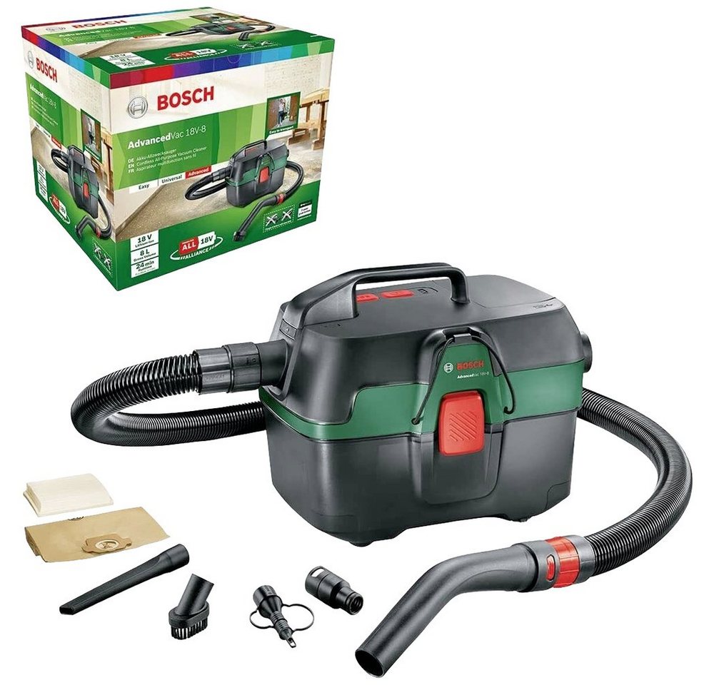Bosch Home & Garden Nass-Trocken-Sauger Bosch Home and Garden AdvancedVac 18V-8 Car Edition 06033E1001 Akku-Na Bosch Home & Garden Nass-Trocken-Sauger Bosch Home and Garden AdvancedVac 18V-8 Car Edition 06033E1001 Akku-Na von Bosch Home & Garden