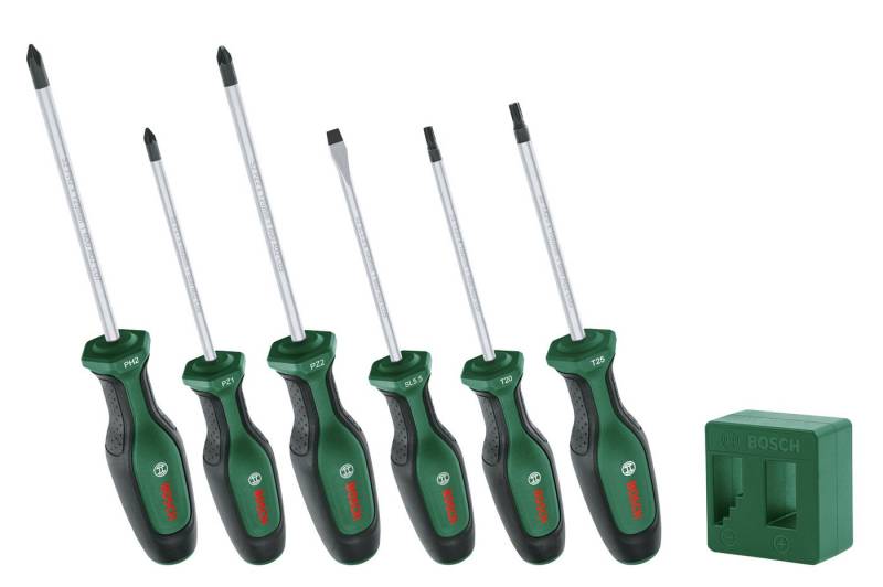 Bosch Home & Garden Schraubendreher 1600A02W7L, (Set), 6-tlg., mit Magnetisierer von Bosch Home & Garden