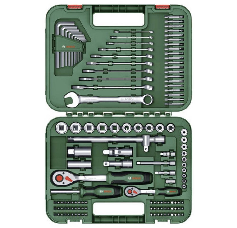 Bosch Home & Garden Werkzeugset Handwerkzeuge Advanced Werkzeugkoffer 132-teilig 1600A02Z9B von Bosch Home & Garden