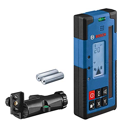 Bosch Professional Laser-Empfänger LR 60 (Empfängerhalterung RB 60, 2 AA Batterien, Reichweite: bis zu 300 m Radius, ideal für Rotationslaser GRL 600 CHV) von Bosch Professional
