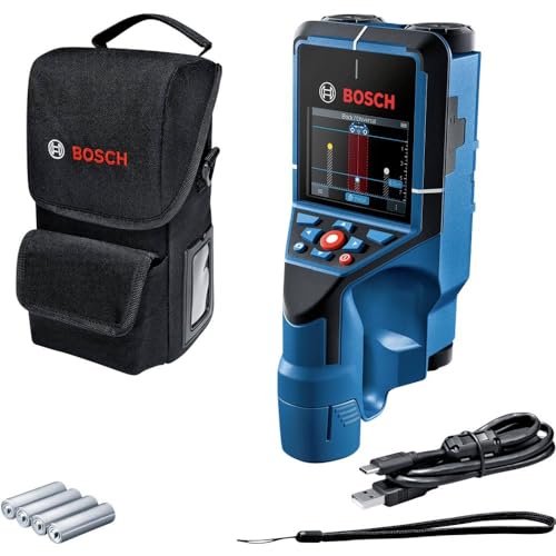Bosch Professional Wallscanner D-tect 200 C (Ortung von (nicht-) spannungsführenden Leitungen, Metall, Kunststoffrohren, Holzteilen und Hohlräumen, USB-C-Kabel, 4 AA-Batterien, Tasche) Bosch Professional Wallscanner D-tect 200 C (Ortung von (nicht-) spannungsführenden Leitungen, Metall, Kunststoffrohren, Holzteilen und Hohlräumen, USB-C-Kabel, 4 AA-Batterien, Tasche) von Bosch Professional