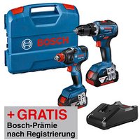 BOSCH Professional GDX 18V-200 + GSR 18V-55 Akku-Drehschlagschrauber-Set 18,0 V von Bosch Professional