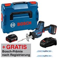 AKTION: BOSCH Professional GSA 18V-LI C Akku-Säbelsäge Set 18,0 V, mit 2 Akkus mit Prämie nach Registrierung von Bosch Professional