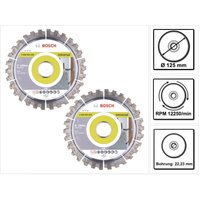 Bosch Diamant Trennscheibe Set 2x Best for Universal 125 x 22,23 mm ( 2x 2608603630 ) von Bosch Professional