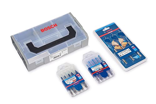 Bosch Accessories Bosch Professional 3-teiliges Expert HEX-9 Bohrer Set in Mini L-boxx (für Holz, Keramik, Multimaterial, Zubehör Bohrmaschine, Schlagbohrmaschine) von Bosch Accessories