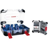 Bosch EXPERT Lochsägen-Set Tough Material 9 tlg. + PRO Impact Bi tSet 36 tlg. von Bosch Professional