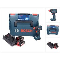 Bosch GDX 18V-210 C Professional Akku Drehschlagschrauber 18 V 210 Nm Brushless + 2x Akku 5,0 Ah + Ladegerät + Connectivity Modul + L-Boxx von Bosch Professional